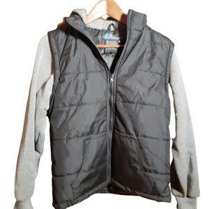 Youth Puffer Vest with Hoodie SZ 16/18